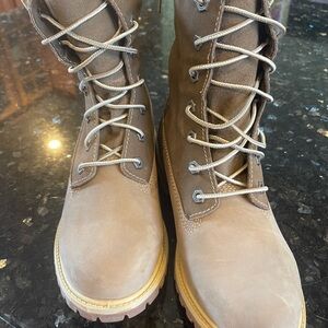 Timberland Tan Lace Up Boots